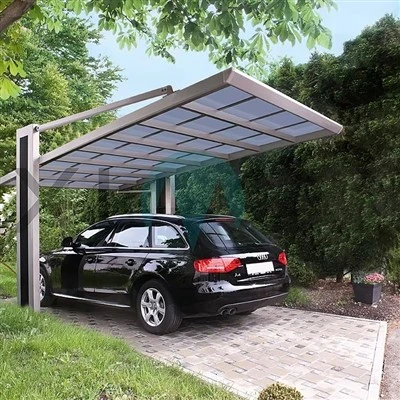 Copertura di protezione UV per posto auto coperto in policarbonato di vendita calda per parcheggio